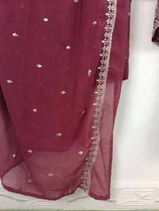 rose Embroidered Kurta Set with Dupatta