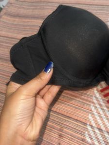 Black Padded Bra
