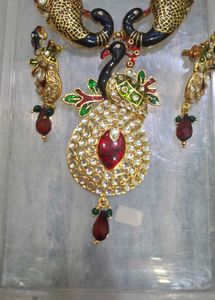Peacock Design Necklace Set