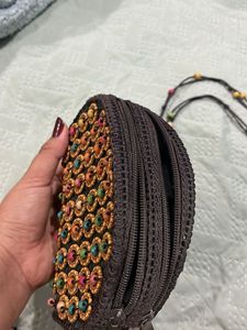 Boho Beaded Crossbody Bag