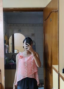 Peach Cutsy Top