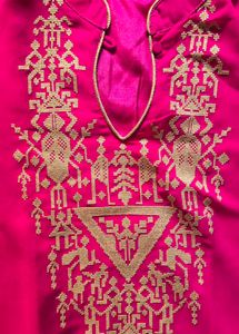 Embroidered Pink Kurta
