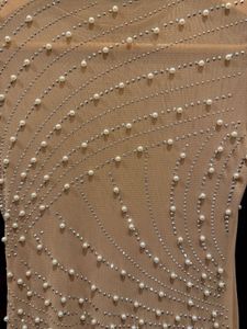 Beaded Sheer Mini Dress