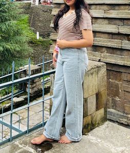 Light Wash Wide Leg Jeans