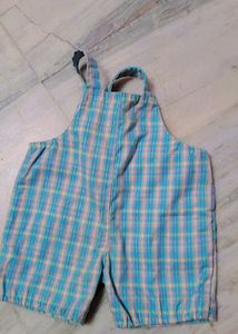 Cute Teddy Print Baby Dangri For Both Boys & Girls
