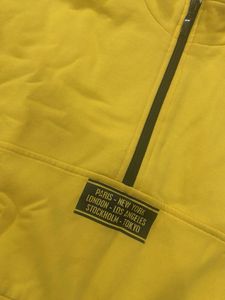 yellow zip sweatshirt