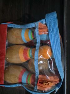 Colorful Bowling Toy Set with Bag