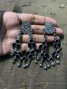 Oxidized Silver Ethnic Jewellery Set