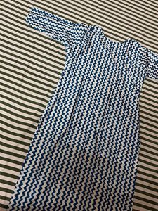 Blue Zigzag Print Kurta