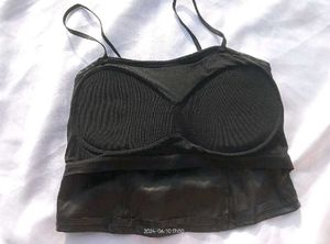 Faux Leather Camisole Top
