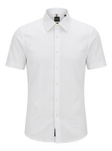 HUGO BOSS Men's White Short Sleeve Shirt