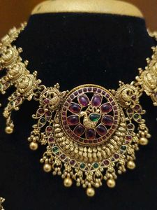 antique matt finish combo jewellery set