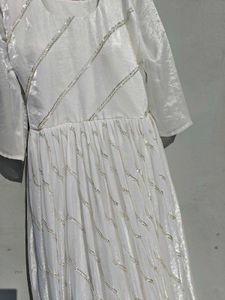 Elegant White Kurta with Embellishments