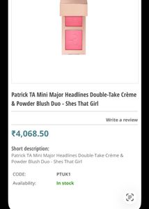 Patrick Ta Mini Blush