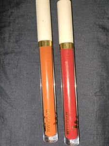 Myglam 2 Different Shade Lipstick Combo 1-Red Shade 2. Nude Shade