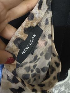 Leopard Print Mesh Bodysuit