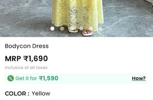 Yellow Lace Off-Shoulder Dress