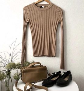 Nude  Long Sleeve Top
