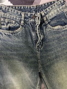 Cyber Green Vintage Wash Relaxed Fit Jeans