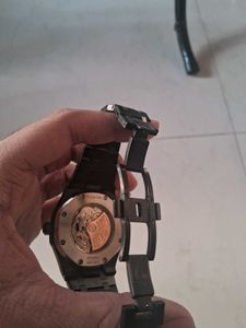 Audemars Piguet Black Skeleton Watch