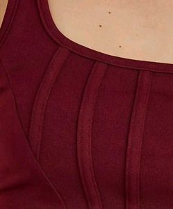Maroon Corset Top