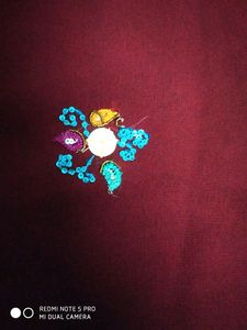 FESTIVAL DISCOUNT UNIQUE Design Hand Embroidered Georgette Saree