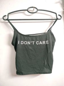 Graphic Print Crop Tank Top