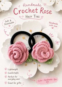 🌹✨Handmade Crochet  Hair Ties❣️