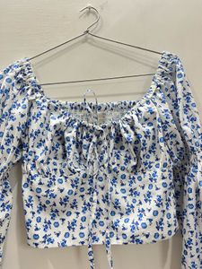 Cute Floral Print Crop top