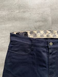 Men's Dark Blue Straight Fit Chinos
