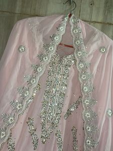 Stunning Pink Embroidered Lehenga Choli