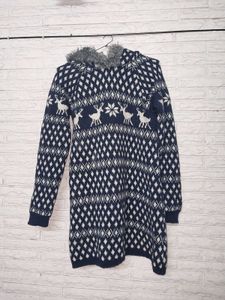 ZARA KNIT furry Dress Cum Sweater