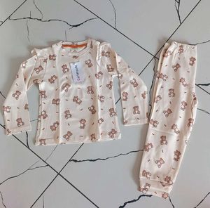 Cute Teddy Bear Pajama Set