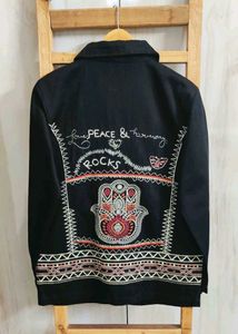 Embroidered Black Jacket size-40