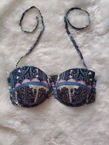 Boho Paisley Print Bikini Top