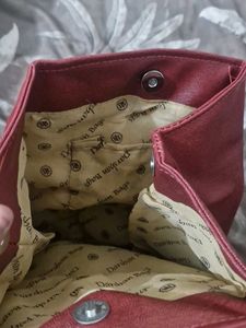 Maroon Backpack with Front Pocket