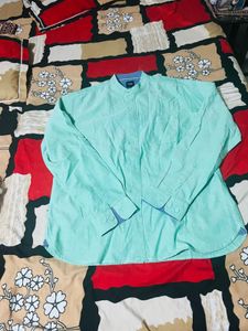 Men's slim fit Mint Green Shirt