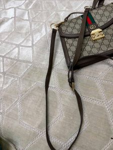 Gucci Monogram Canvas Shoulder Bag