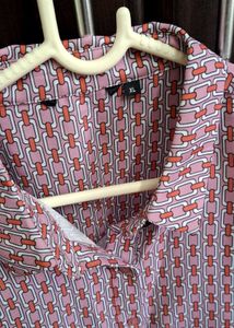 Patterned Button-Down Shirt