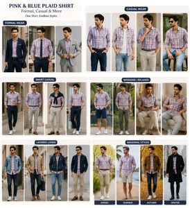 men's pink blue shirts