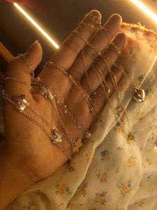 Silver Necklace Combo Set - 6 Pcs