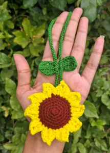 Crochet Sunflower Charm🌻