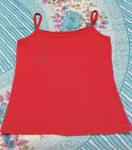 ♥️Vibrant Red Camisole Top for girls
