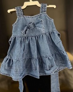 Denim baby dress