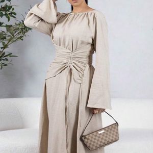 Elegant Ruched Maxi Dress
