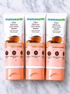 Pack Of 3 Mamaearth Chia Oil- Free Face Wash