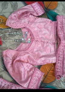 Stunning Pink Embroidered Lehenga Choli