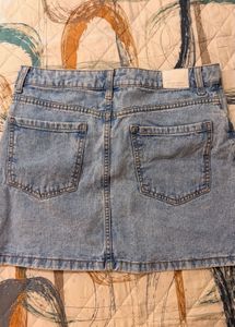 Sparkly Denim Mini Skirt