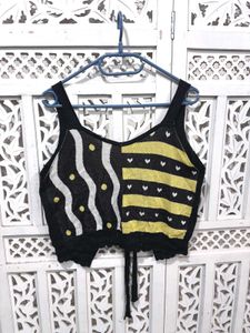 💝Unique Patterned Cropped Tank Top H