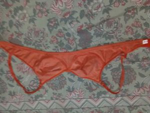 Orange Push-Up Bra
